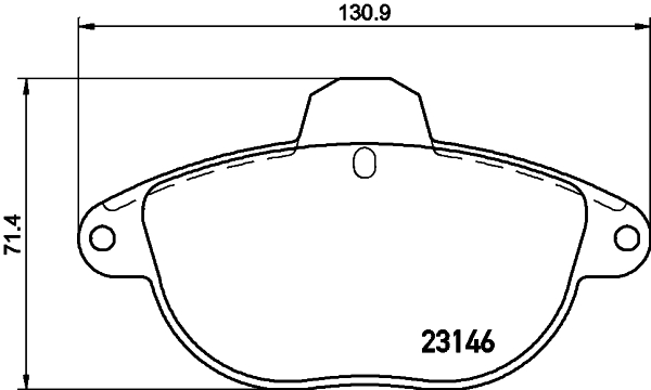 HELLA-PAGID Első fékbetét 8DB355019-281