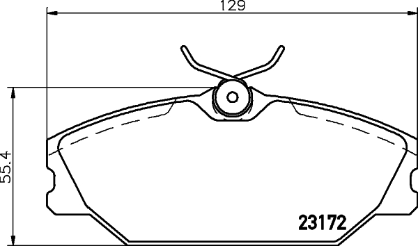 HELLA-PAGID Első fékbetét 8DB355019-391