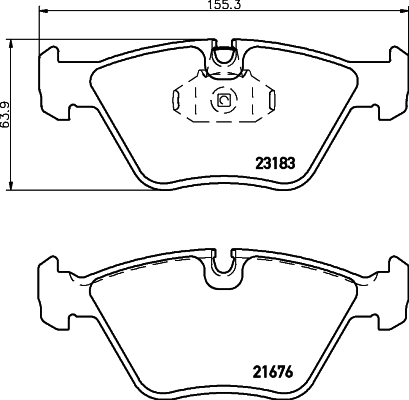 HELLA-PAGID Első fékbetét 8DB355009-001