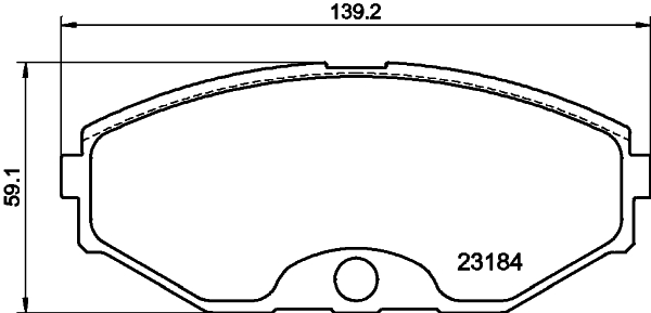 HELLA-PAGID Első fékbetét 8DB355011-631