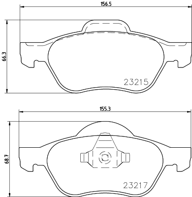 HELLA-PAGID Első fékbetét 8DB355009-091