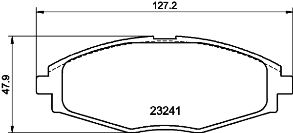 HELLA-PAGID Első fékbetét 8DB355017-021