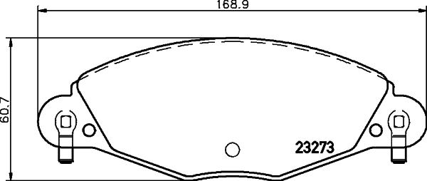 HELLA-PAGID Első fékbetét 8DB355019-421