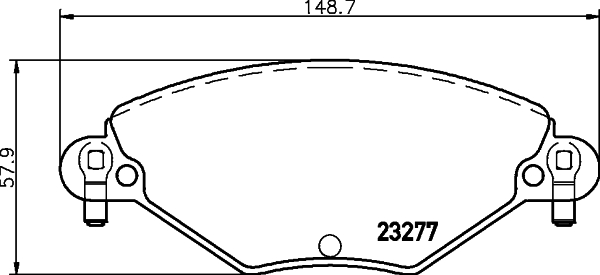 HELLA-PAGID Első fékbetét 8DB355019-411