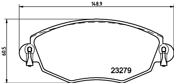 HELLA-PAGID Első fékbetét 8DB355009-071