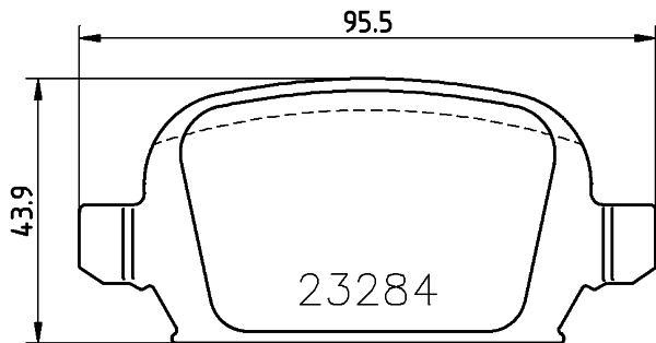 HELLA-PAGID Hátsó fékbetét 8DB355018-641