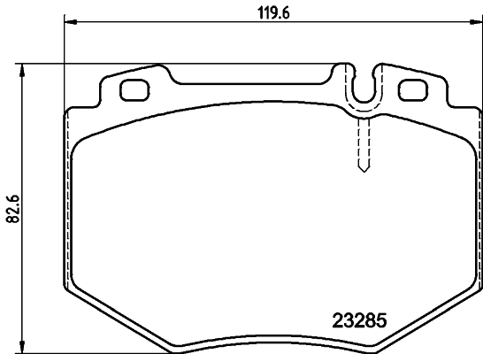 HELLA-PAGID Első fékbetét 8DB355011-831