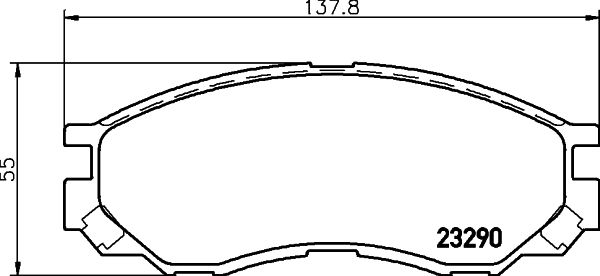 HELLA-PAGID Első fékbetét 8DB355017-271