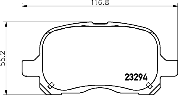 HELLA-PAGID Első fékbetét 8DB355009-251