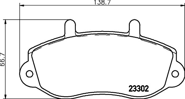 HELLA-PAGID Első fékbetét 8DB355019-321