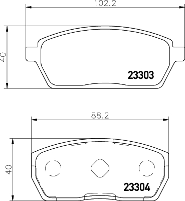 HELLA-PAGID Első fékbetét 8DB355011-611