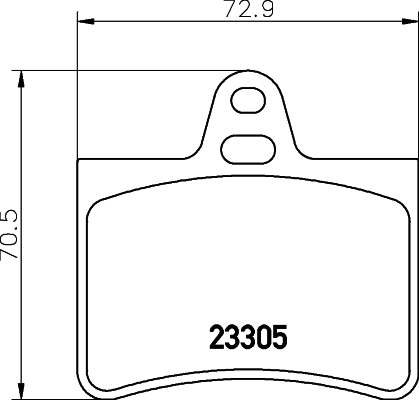 HELLA-PAGID Hátsó fékbetét 8DB355019-441