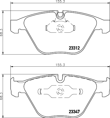 HELLA-PAGID Első fékbetét 8DB355009-271