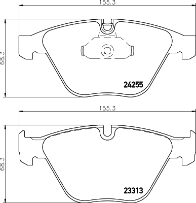 HELLA-PAGID Első fékbetét 8DB355013-931