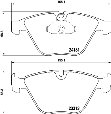 HELLA-PAGID Első fékbetét 8DB355015-601