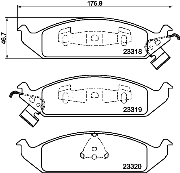 HELLA-PAGID Első fékbetét 8DB355013-281