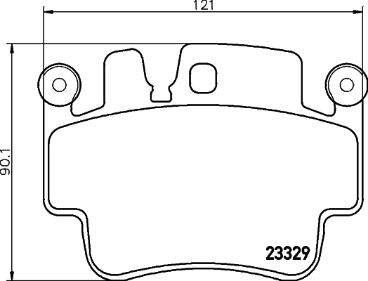 HELLA-PAGID Első fékbetét 8DB355009-281