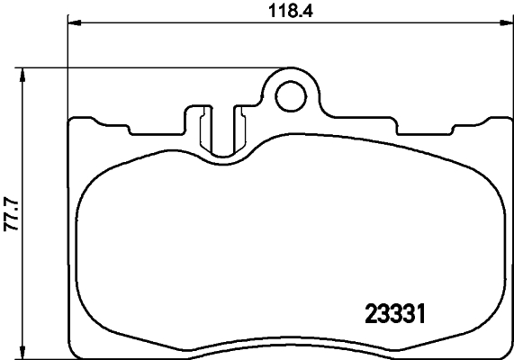 HELLA-PAGID Első fékbetét 8DB355009-861