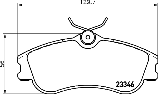 HELLA-PAGID Első fékbetét 8DB355018-541