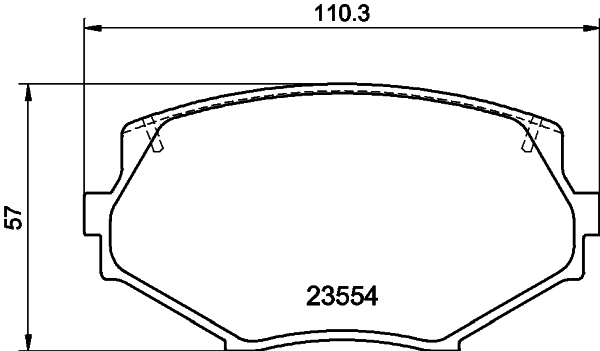 HELLA-PAGID Első fékbetét 8DB355016-861