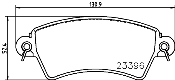 HELLA-PAGID Első fékbetét 8DB355019-341