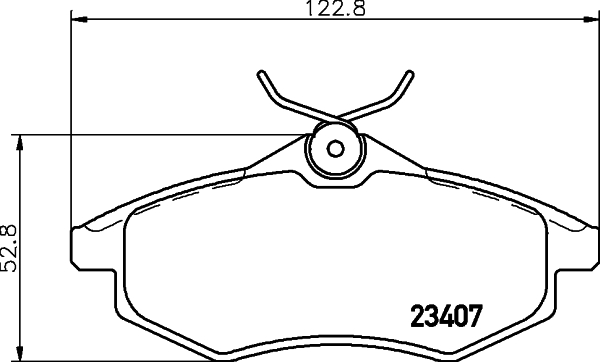 HELLA-PAGID Első fékbetét 8DB355010-161