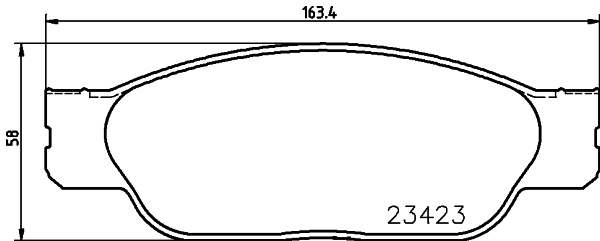 HELLA-PAGID Első fékbetét 8DB355018-551