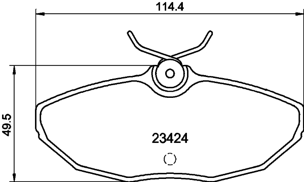 HELLA-PAGID Hátsó fékbetét 8DB355018-561