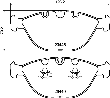 HELLA-PAGID 8DB355009-921 Első fékbetét