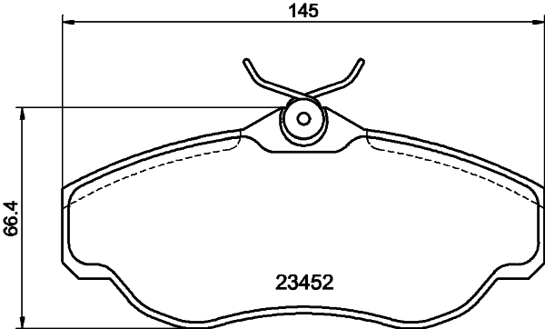 HELLA-PAGID Első fékbetét 8DB355009-531