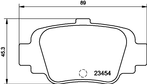 HELLA-PAGID Hátsó fékbetét 8DB355011-551