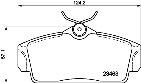 HELLA-PAGID Első fékbetét 8DB355018-441