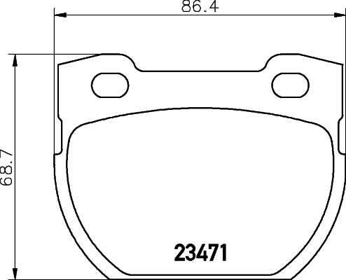 HELLA-PAGID Hátsó fékbetét 8DB355019-231