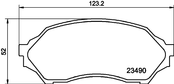 HELLA-PAGID Első fékbetét 8DB355017-281