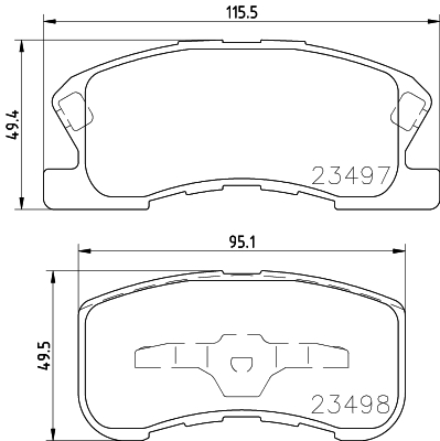 HELLA-PAGID Első fékbetét 8DB355017-111