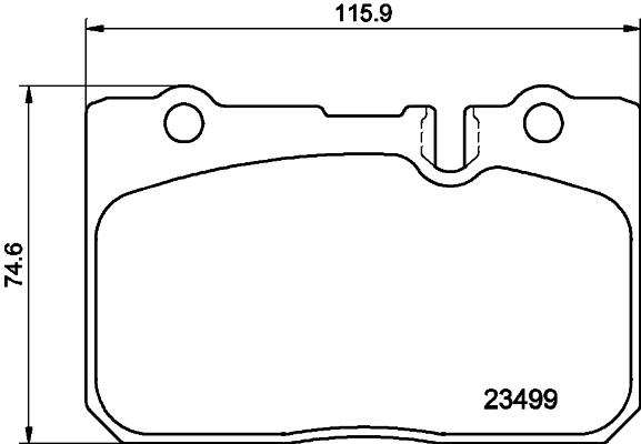 HELLA-PAGID Első fékbetét 8DB355013-231