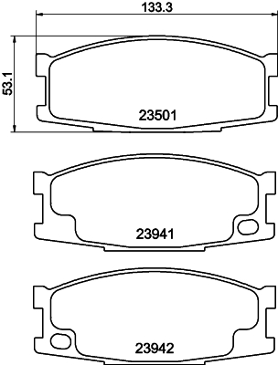 HELLA-PAGID Első fékbetét 8DB355010-561