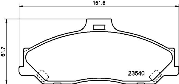 HELLA-PAGID Első fékbetét 8DB355009-751