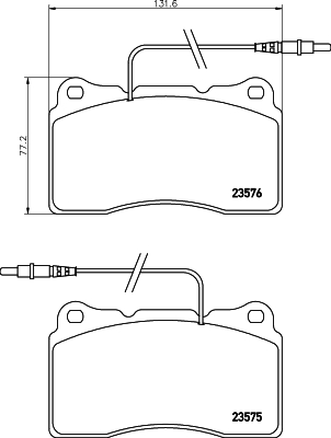 HELLA-PAGID Első fékbetét 8DB355018-671