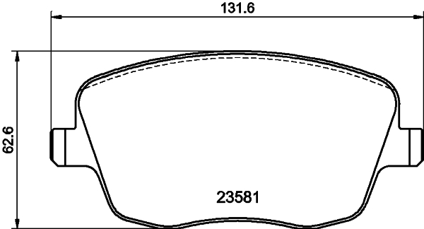 HELLA-PAGID Első fékbetét 8DB355018-801