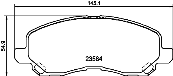 HELLA-PAGID Első fékbetét 8DB355009-671