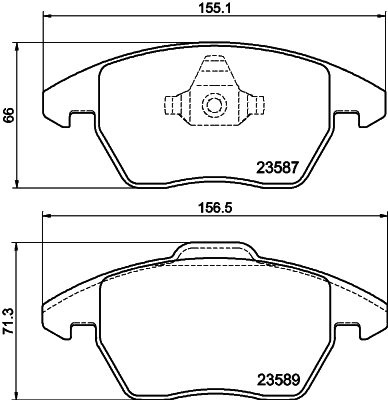 HELLA-PAGID Első fékbetét 8DB355014-511