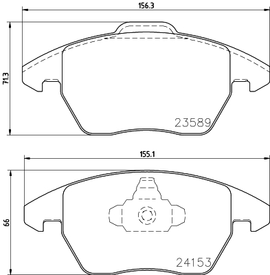 HELLA-PAGID Első fékbetét 8DB355011-811