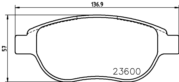 HELLA-PAGID Első fékbetét 8DB355018-871