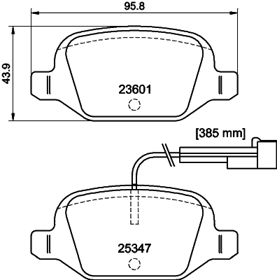 HELLA-PAGID Fékbetét, mind 8DB355031-561_HELP