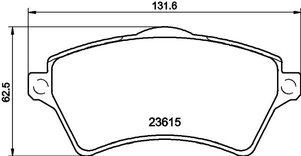 HELLA-PAGID Első fékbetét 8DB355009-761