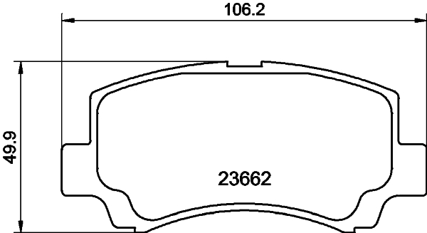 HELLA-PAGID Első fékbetét 8DB355009-681