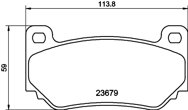 HELLA-PAGID Első fékbetét 8DB355009-721