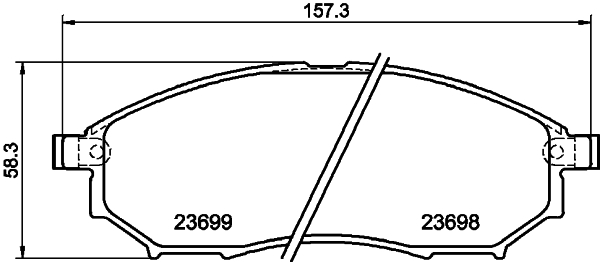 HELLA-PAGID Első fékbetét 8DB355013-141