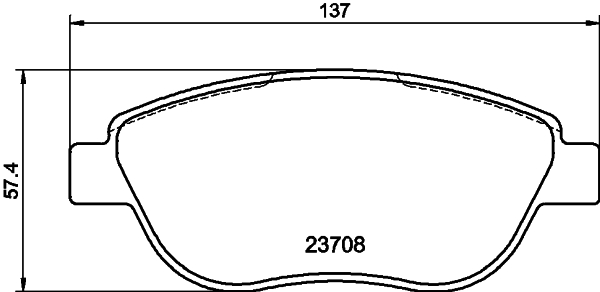 HELLA-PAGID Első fékbetét 8DB355011-331